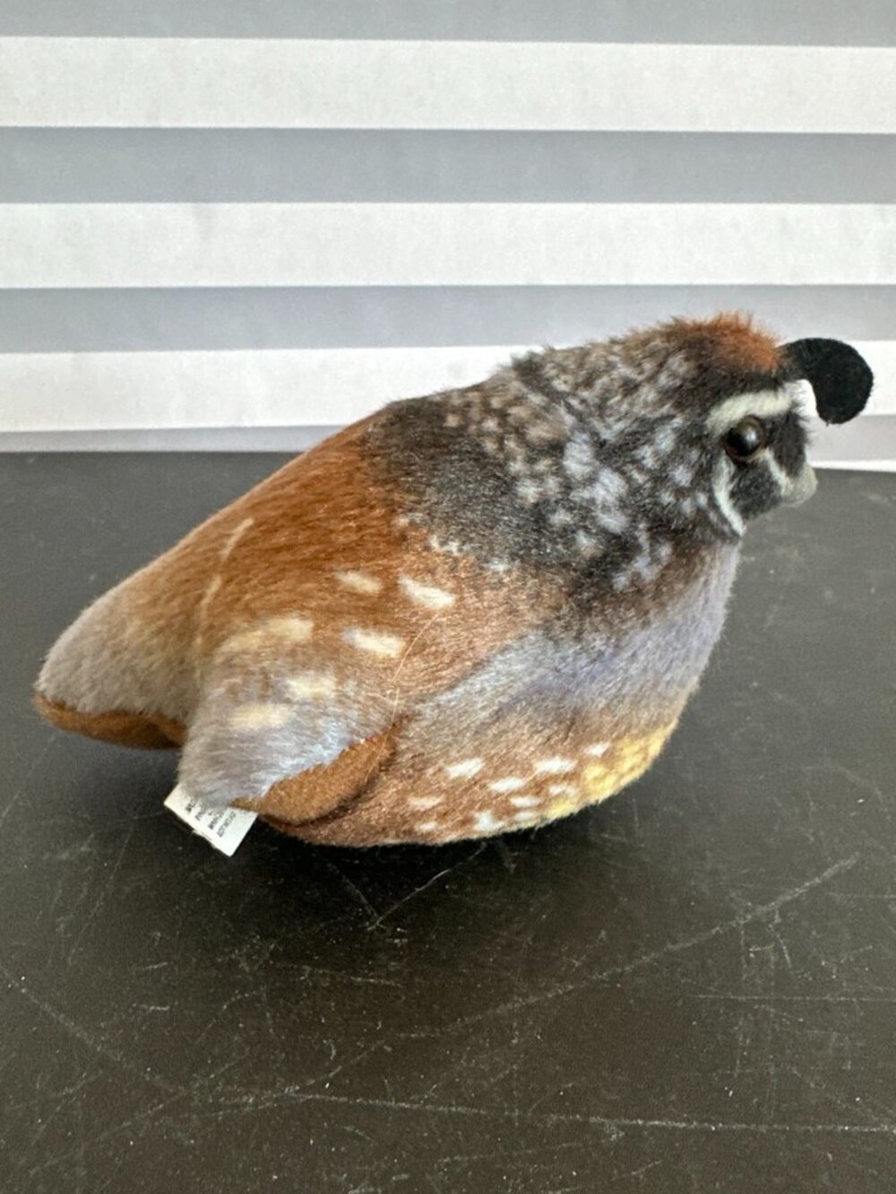 Small Stuffed Quail Bird Plush Animal Toy Realist Soft Plushie Wildlife Decor